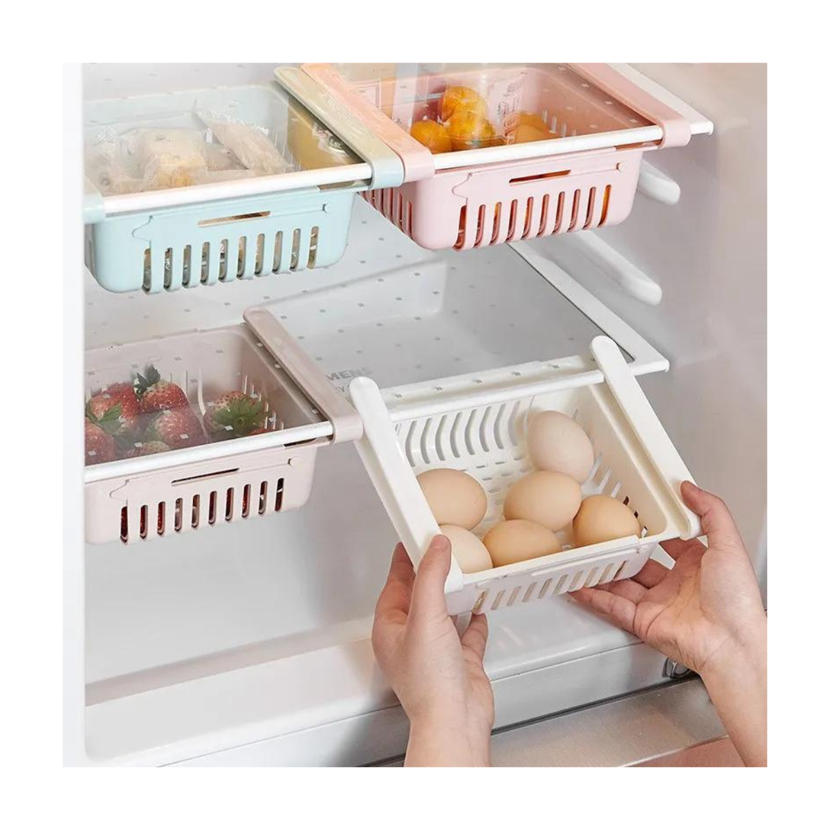 Organizador Extensible para Refrigerador Tipo Cajón