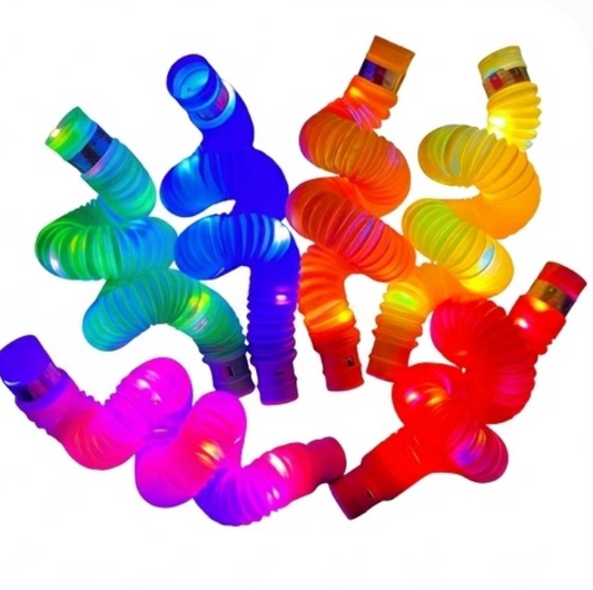 Tubos Poppers Con Luz (6 Unidades)